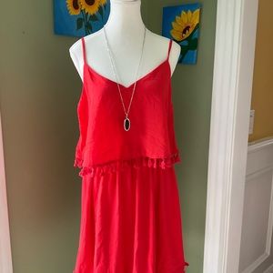 Dress xilaration size medium color orange red